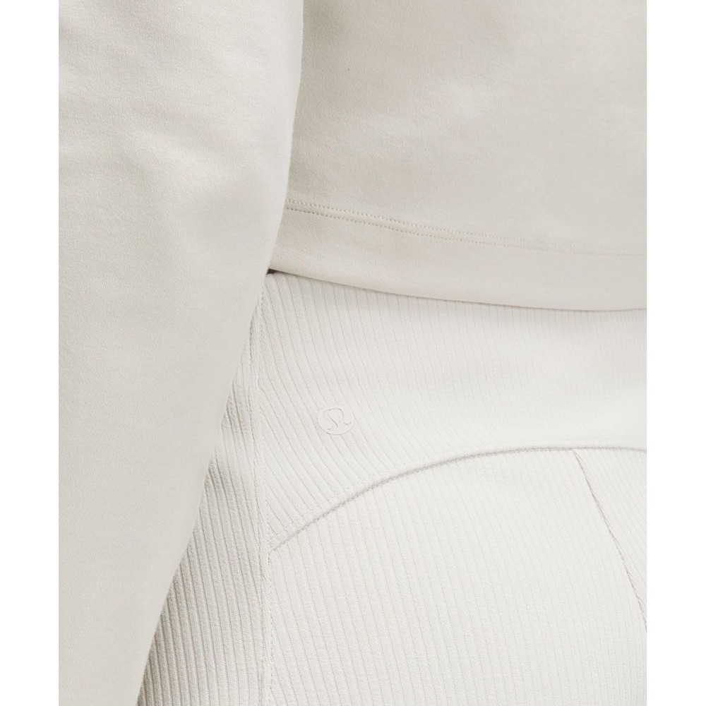 Lululemon Ribbed Softstreme High-Rise Short 2" Bone Size 4 - Picture 3 of 14